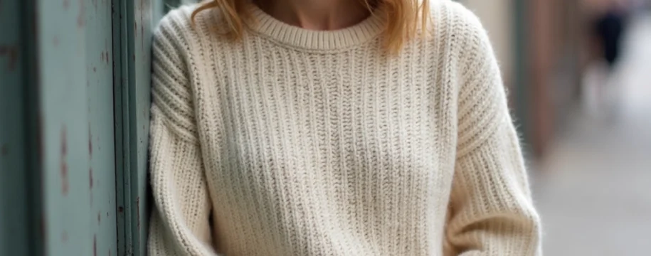 Pull en maille coton